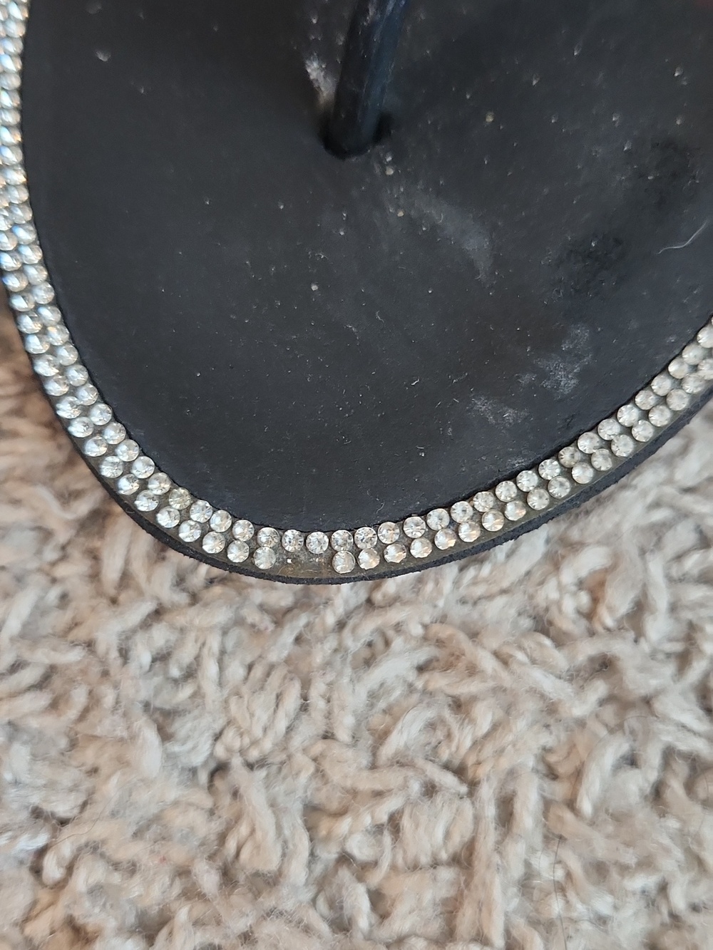 Bebe Bejeweled Flip Flops - Picture 4 of 8
